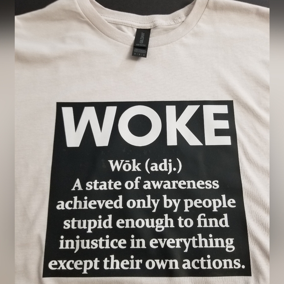 🆕 GILDAN G640 "SOFT STYLE Custom Tee "WOKE" Graphic - Picture 7 of 9
